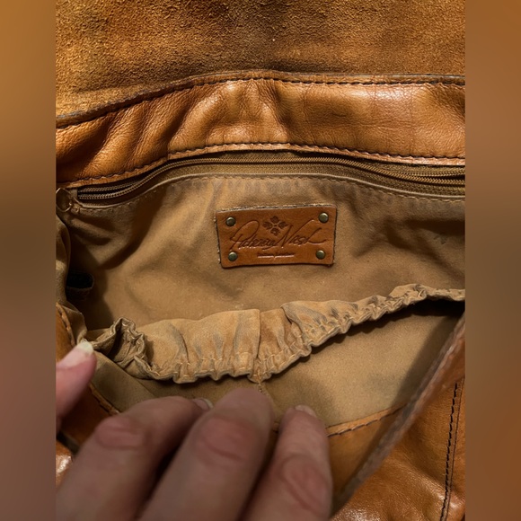 Vintage Patricia Nash Leather Patchwork Armeno Messenger Bag Purse - Picture 6 of 9